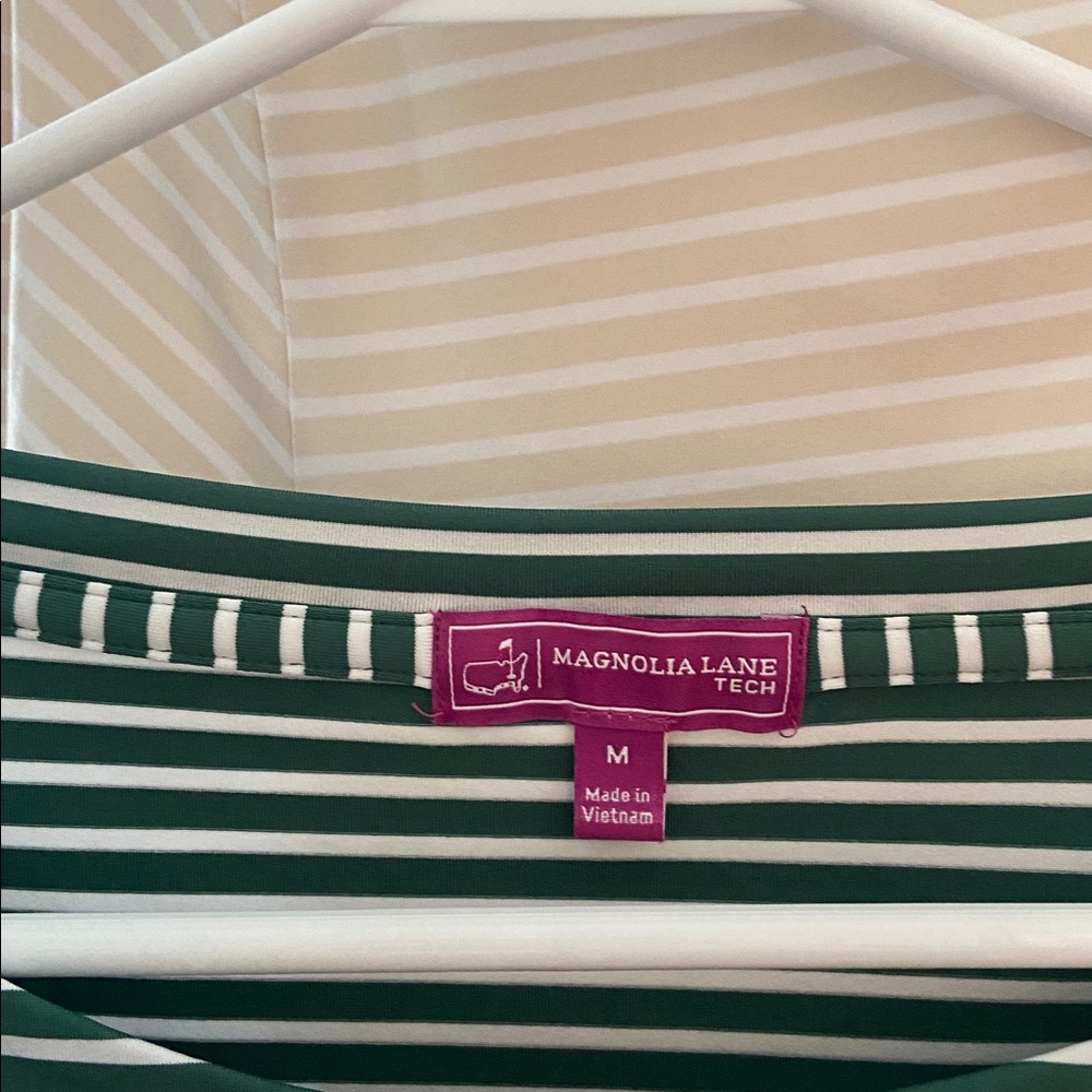 Two Magnolia Striped 3/4 Sleeve Boatneck Tops - Picture 2 of 3